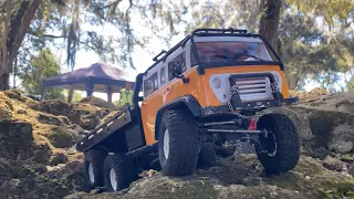 NEW Cross RC JT6 6x6 rock crawling @CottonsRCVillageandAdventure , 4x4 extreme off-road RC