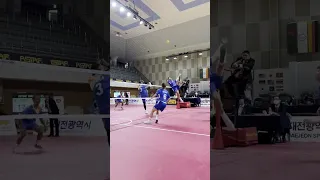 Korean 🇰🇷killer jump like kangaroo short viral video🔥#viral #trending #sepaktakraw #koreasepaktakraw