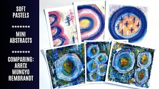 Mini Abstracts Using Soft Pastels - How To Get Out Of A Creative Slump