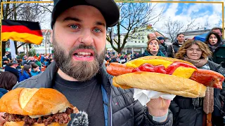 UM DIA INTEIRO PROVANDO COMIDAS DE RUA NA ALEMANHA