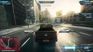 NFS Most Wanted 2012: Gold Medal "The Getaway" Speed Run 129mph/207kmh - Ford F-150 Raptor & Evoque