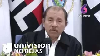 Habla el presidente de Nicaragua, Daniel Ortega.