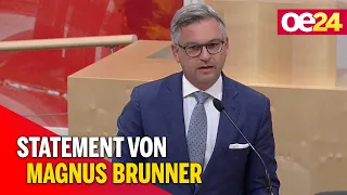 Debatte zu rascher Entlastung: Magnus Brunner zur Teuerung