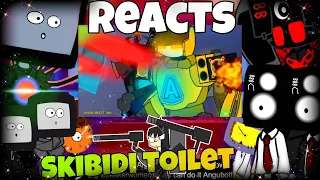 Skibidi toilet (Gacha) react to Skibidi toilet 5 Fanmade Funny Animation | Skibidi toilet MEMES