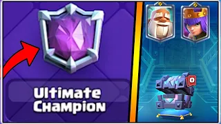 HITTING ULTIMATE CHAMPION | CLASH ROYALE | LEGENDARY KINGS CHEST OPENING!