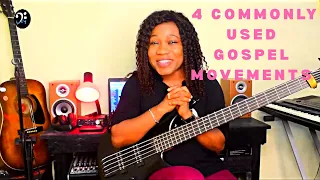 4 Commonly used Gospel movements Bass lesson | you are the pillar that holds my life