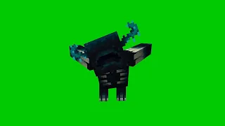 Minecraft warden animation greenscreen