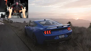 Mountain Drifting to see the sunrise - 2024 Ford Mustang GT - Forza Horizon 5 | Fanatec CSL DD