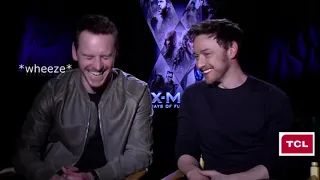 James Mcavoy and Michael Fassbender clips I think about as I feed my dog