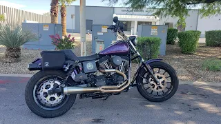 Day 1: Learning Stand Up Wheelies - Harley Dyna FXDX