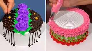 Awesome Chocolate Cake Design For Beginners | Most Satisfying Chocolate Cake Recipe