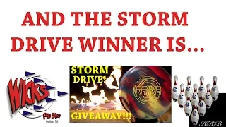 Storm Drive Winner Announcement!