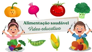 🍎Alimentação saudável Educação Infantil Vídeo educativo De onde vem os alimentos