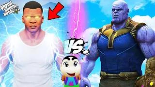 GTA 5 : FRANKLIN Fight Thanos To Save Destruction Of Los Santos in GTA 5 ! | Techerz