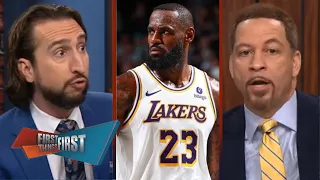 FIRST THINGS FIRST | "Gods have tapped LeBron on shoulder" - Nick believes Lakers will upset Nuggets