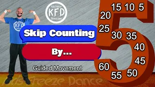 Kids Freeze Dance | Skip Counting by 5 song, game, brain break and guided movement!