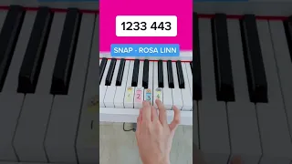 SNAP - Rosa Linn (Piano Tutorial) #easypianotutorial #pianobeginner #howtoplaypiano #snap