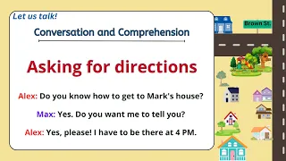 Conversation and Comprehension Practice11 I Asking for Directions I with Teacher Jake
