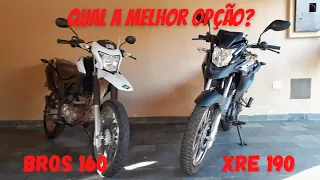 Comprar a Bros 160 ou a XRE 190? Depende! Opinião do dono. #bros160 #xre190 #escapenocerrado