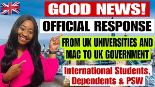 Great News for International Students, Dependants and Post Study Work Visa Review | UK Net Migration