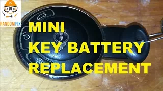 Mini Cooper Remote KEY Fob Battery Replacement 2007-2014