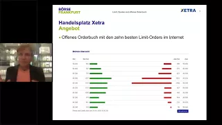 Webinar: Limits, Quotes und offenes Orderbuch - Vorteile der Börse in der Praxis nutzen