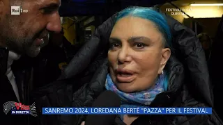 Sanremo 2024, Loredana Berté "pazza" per il Festival - La Vita in diretta - 06/02/2024