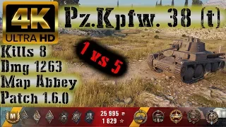 World of Tanks Pz.Kpfw. 38 (t) Replay - 8 Kills 1.2K DMG(Patch 1.6.0)