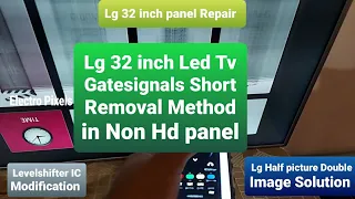 LED TV Vgh,Vgl short Removal method by modifying gate signals on LG 32 inch Tcon||Lg panel Repairing
