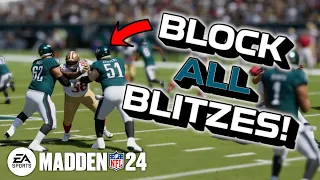 How To Block ALL Blitzes! Madden 24 Tips!
