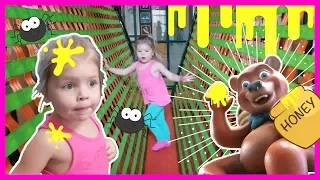 Kin Tin Visits Indoor Playground For Kids! Obstacle Courses, Floor is Lava and Pretend Play