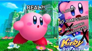 CAN YOU BEAT KIRBY STAR ALLIES WITHOUT JUMPING?