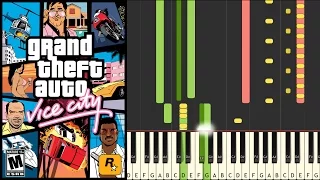 GTA Vice City - Theme on piano  [SYNTHESIA]