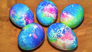 How to dye eggs for Easter 2022. Marble eggs