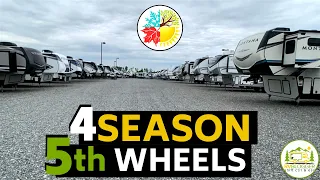 5 Awesome 4 Season 5th Wheels - Tours and Reviews!!!