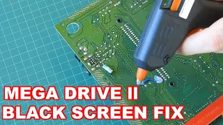 Sega Mega Drive ll Black Screen No Audio TV Gets Signal Repair