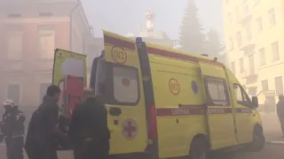 Крупный пожар в Тверском Научно-исследовательском институте