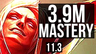 VLADIMIR vs FIORA (TOP) | Rank 3 Vlad, 3.9M mastery, 1400+ games, 6/2/7 | KR Challenger | v11.3