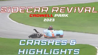 Sidecar Revival - Cadwell Park 4-6th August 2023 - Crashes & Highlights!