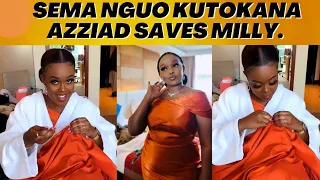 Sema Milly Kuokolewa Harusi Ya Akothee How Azziad Nasenya Saved Milly Wajesus As Her Dress Split.