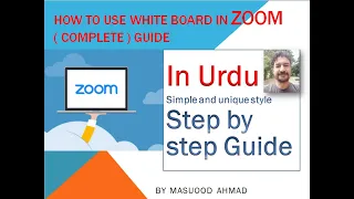 How to Use Whiteboard in Zoom | Tutorial for Beginners | 2020 | Hacks, Tricks & Tips  in Urdu/ Hindi