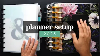 PLANNER SETUP 2023 :: FRANKENPLANNING 5 PLANNERS INTO 1 DISCBOUND CLASSIC HAPPY PLANNER