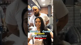 Ela quis tirar tudo pra doar 😱😍 olha essa transformação #barber #shorts #viral #foryou #fy #fyp