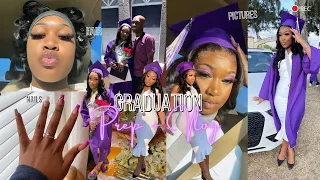 graduation prep + vlog | class of 2021 ✰ (hair, nails & more! )