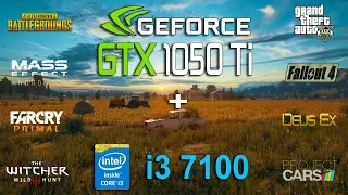 GTX 1050 Ti + i3 7100 Test in 8 Games