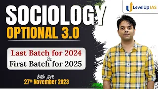 Sociology Optional Foundation | Last Batch for 2024 & First Batch for 2025 | By Nishat Singh