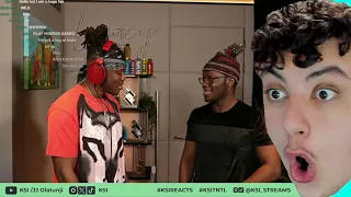 Reacting To DEJI shows KSI his Progress