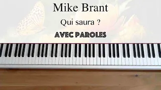 Mike Brant - Qui saura ? (avec paroles) - Piano