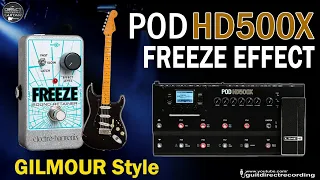 POD HD500X FREEZE Effect GILMOUR style FREE Settings