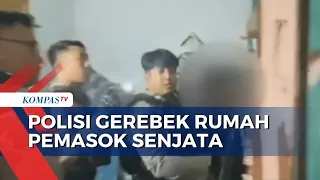 Detik-Detik Polisi Gerebek Rumah Pemasok Senjata Tajam untuk Tawuran di Depok